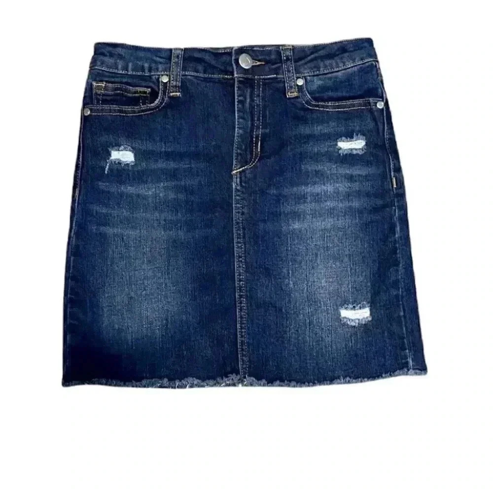 Joe’s Distressed Denim Skirt